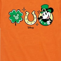 Disney - Icons Mickey St Patricks - Графична тениска с малко дете