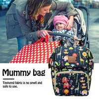 Atralife Backpack Mini Mummy Bag Backpack Многофункционална голям капацитет бременна жени Небрежна майка и бебешка чанта