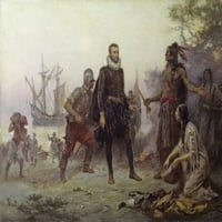 Хъдсън, The Dreamer, кацайки на брега на залива Делауеър 1609