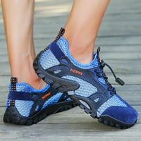 Мъжки маратонки на открито спортни маратонки Цветно приплъзване на удобни леки обувки Сини размер 10