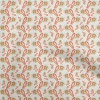 OneOone Cotton Poplin Brown Fabric Asian Block Fabric за шиене на отпечатана занаятчийска тъкан край двора