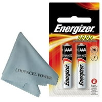 Енергизатор AAAA алкални батерии - с марка Loopacell Марка Микрофибър Платки за почистване ултра гладка