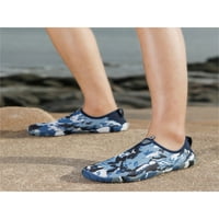 Tenmi Unise Aqua Socks Camouflage Water Shoe Бързи сухи обувки за ватинг бос плувни маратонки Женски и мъжки лек дишащ чорап маратонка тъмно синьо 5