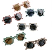 CODUOP цветове деца слънчеви очила кръгла рамка слънчеви очила за момчета и момичета