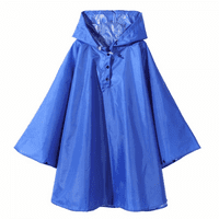 Rush Kids Rain Poncho с качулка яке дъждовно палто, синьо, XL S3043