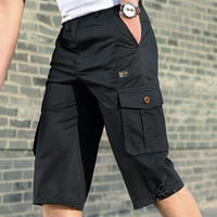 Akiihool мъжки къси панталони Карго мъже активен нормален талия свободен многопочаст