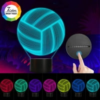 Волейбол 3d нощна светлина, Llamaababie 3D LED лампи, цветове, променящи LED лампи с Smart Touch Switch G1116-374