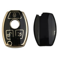 Автомобилна верига FOB за Benz Accessories Keychain Key Cover Case Black