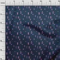 OneOone Viscose Jersey Fabric Stripe & Geometrical Farkes Геометрична отпечатана занаят тъкан Bty Wide