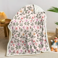 Агнешко одеяло на Hosima с различни красиви модели микрофибър меко, удобно и топло семейно одеяло ， DKY70-M