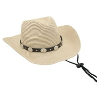 Слайна каубойска шапка за жени и мъже с форма на форма, западна каубойска шапка