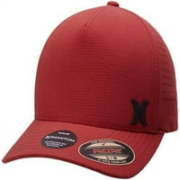 Бейзболна шапка на Hurley за мъже-Phantom Advance Stretchited Hat, UPF 50, Размер с голям х-голям, бордо
