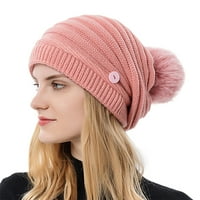 Шапки за жени ретро графично отпечатана модна опаковка топла ухо вятърна плетаща коса с шапки уютни стилни шапки