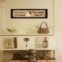 Buyweek кухня затворен от Gail Eads, готов за окачване на рамки, черна рамка