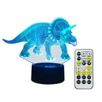 Kokovifyves малки уреди в продажба или яснота деца 3D динозавър нощна светлина вариации на цветове USB динозавър нощна светлина за деца подарък за рожден ден домашна декорация