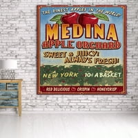 Medina, Ню Йорк, Apple Orchard Vintage Sign