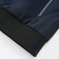 Якета на Leey-World за мъже модни мъжки опаковъчни дъждовни яке водоустойчиви вятърни ветрове с лек дъждобран с качулка син, 3xl