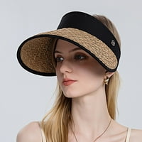 Дамски шапки лятна козирка шапка модна солидна шапка за жени каки
