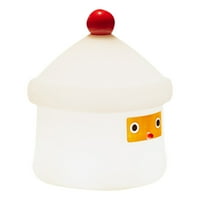 Сладък нощен светлинна къща форма Санта лампа USB презареждащ се топъл цвят за деца спалня бяла топла светлина