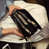 Жени чанта за рамо чанта с верига за каишка чанти за съединител дами пратеници чанти с метална катарама