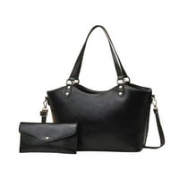 Colisha Women Handbag Multi джобове чанти за рамо раменни чанти с голям капацитет, разглобяем тотална чанта пазаруване ретро хобо Pu кожа дизайнер преносим черно
