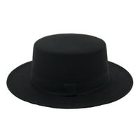 Шапки за мъже жени дамски широка вълна плоска топ федора шапка шапка шапка летни шапки за жени
