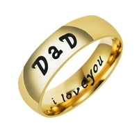 Ново пристигане от неръждаема стомана татко пръстен гравиран обичам ти татко мъжки пръстени бижута пръстени d