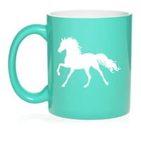 Коня керамично кафе чаша чаша чаша подарък за нея, него, съпруга, съпруг, приятел, шеф, рожден ден, сладък, домакинство, семейство, конник, конна езда, Национален ден на коня, любител на коня