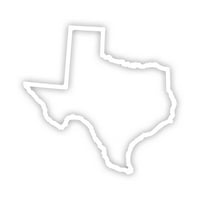 Тексас контур с стикер Decal Die Cut - самозалепващо винил - устойчив на атмосферни влияния - направен в САЩ - много цветни и размери - TX