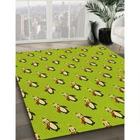 Ahgly Company Indoor Square Masked Olive Green Rugs, 6 'квадрат