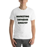 Маркетингова база данни анализатор забавен стил с къс ръкав тениска от неопределени подаръци
