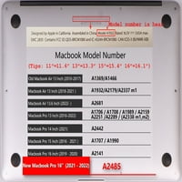 Kaishek само за MacBook Pro S Case Издаден модел A2780 A2485, Пласт