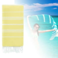 Плажна кърпа 39x многофункционален турски плажен одеяло за кърпа за фитнес жълто