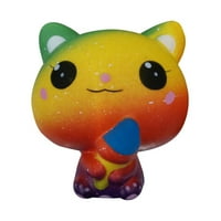 Кремообразно ароматизирано меко стискане на новост сензорни играчки на налягане сладък анимационен котка slowmulti-color