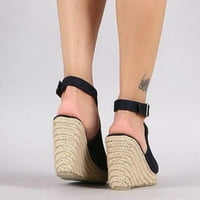 Медни сандали жени модни солидни клинове обувки ежедневни сандали дами каишка катарама женски римски женски сандали