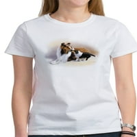 Cafepress - Тениска на женските тениски на Collie - Женска класическа тениска