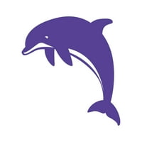 Dolphin Sticker Decal Die Cut - самозалепващо винил - устойчив на атмосферни влияния - направен в САЩ - много цветове и размери - морски океан от бозайник