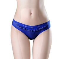 Zuwimk Panties for Women Thong, женско бельо No Panty Line Promise Tactel Bikini Blue, един размер