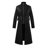 якета на eczipvz за мъже Мъжки модни ежедневни палто готическо палто яке вятърни камъни отгоре блуза палто дъжд палто мъже