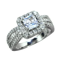Miyuadkai Rings Alloy Inlaid Rhinestone Женски пръстен Популярен изискан пръстен Прост модни бижута бижута A 6