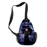 Сряда Addams Семейство Оксфорд Платка Раница Учебна училищна чанта Училищна чанта Извършване на свободното време за пикник пътешествие