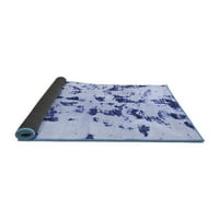 Ahgly Company Indoor Rectangle Резюме Сини съвременни килими, 4 '6'