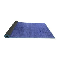 Ahgly Company Indoor Rectangle Oriental Blue Industrial Area Rugs, 5 '8'