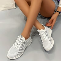 Маратонка за жени плъзгащи се обувки удобни работни обувки пътека маратонка, сива, 7,5
