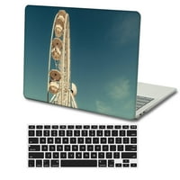 Kaishek Hard Protective Shell Case Cover, съвместим със стария MacBook Air S с не ретина дисплей няма USB-C + черен капак на клавиатурата Модел: A A1466