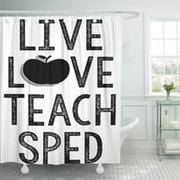 Специална любов на живо преподават Sped Education Учител за душ завеса