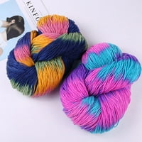 50g топка смесена цветна плетене на прежда акрилни фибри меки антилигиращи боядисани ръчно плетени плетене на една кука за DIY занаят бебе зимен пуловер