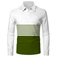 Quealent Polos for Men Мъжки поло зимни ризи Мъжки поло ризи с дълъг ръкав голф поло риза тениски върхове