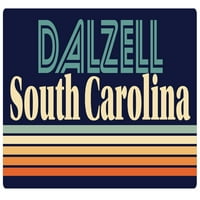 Dalzell South Carolina Vinyl Decal Sticker Retro дизайн