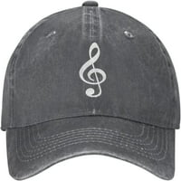 Treble Clef Music Denim Trucker Hat Бейзболна шапка за мъже или жени Каубой